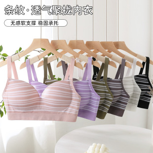 New Large Size Beautiful Back Sling One-piece Fixed Cup Wrapped Breast Non-rimless Tube Top Vest Set Bra Underwear for Women