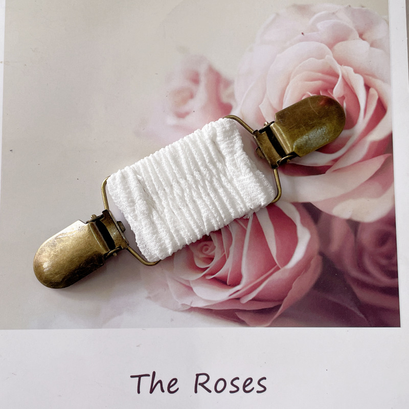 Amazon nuevo suéter clip plisado banda elástica cardigan clip vintage chal clip de moda clip fijo