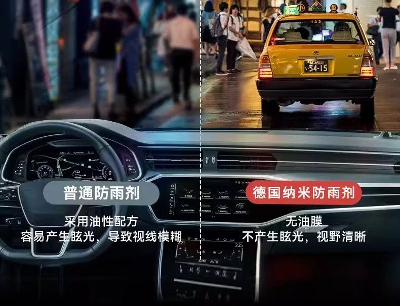 Car water drive bomb rain S1 rearview mirror glass anti-fog agent small ears rainproof dripping water does not stick to the line of sight clear spray