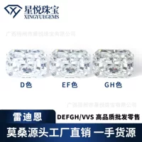 Оптовая Продажа с фабрики Красный Муассанит DEFGH цвет 1-3 карата, источник прямых поставок, голый камень Mosan особой формы с GRA