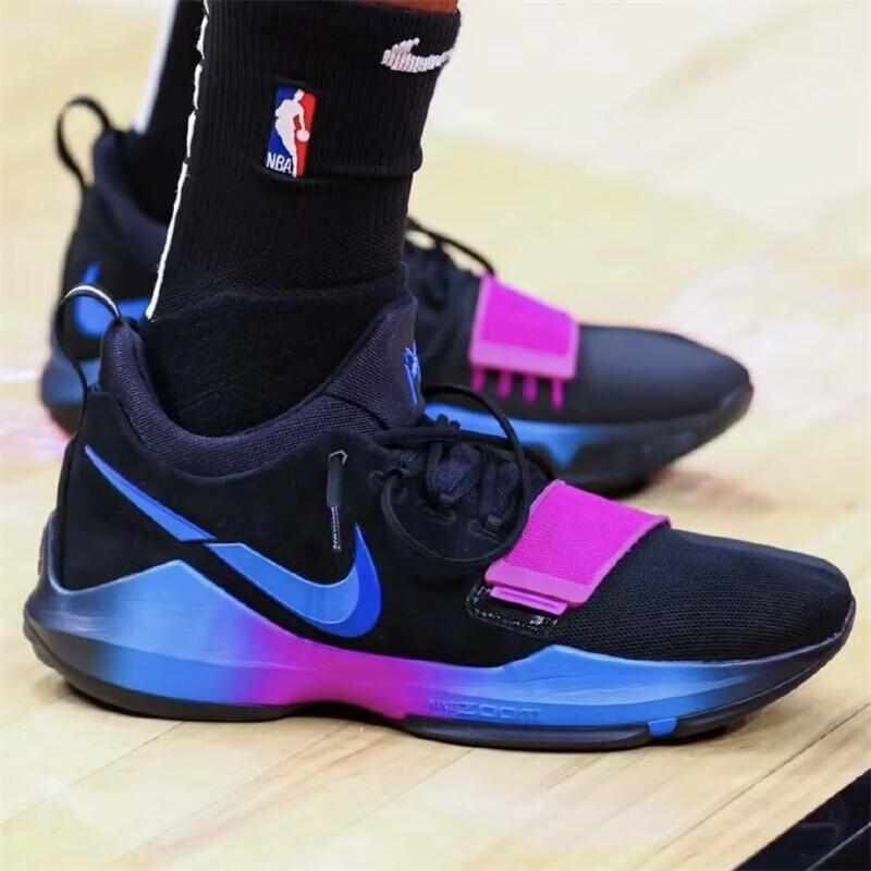 Pure Original Bubble Sole Men's Basketball Shoes Paul George 1st Generation Wear-Resistant, Anti-Torsion, Cushioning, Grip Zoom PG1 Pure Original Bubble Sole Men's Basketball Shoes Paul George 1st Generation Wear-Resistant, Anti-Torsion, Cushioning, Grip Zoom PG1