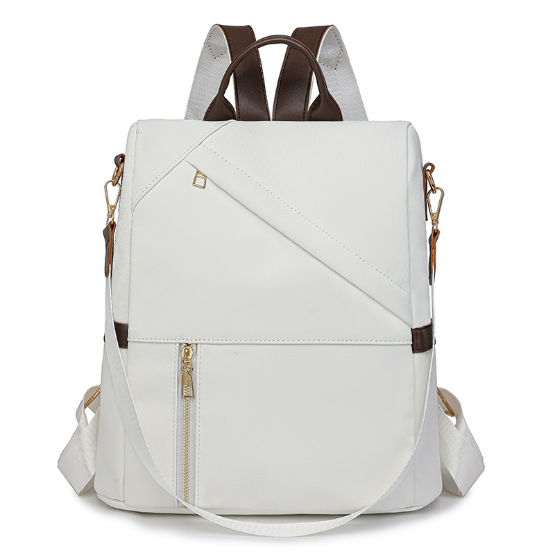 Mochila antirrobo para mujer 2024 nueva mochila de ocio de doble uso de un solo hombro de cuero suave mochila de viaje de gran capacidad