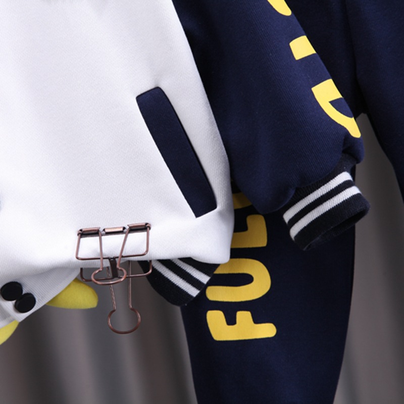 Children's Clothing Boys Spring and Autumn Hat 2023 New Baby Cartoon Baseball Suit Two Piece Set Trendy_voghion.com