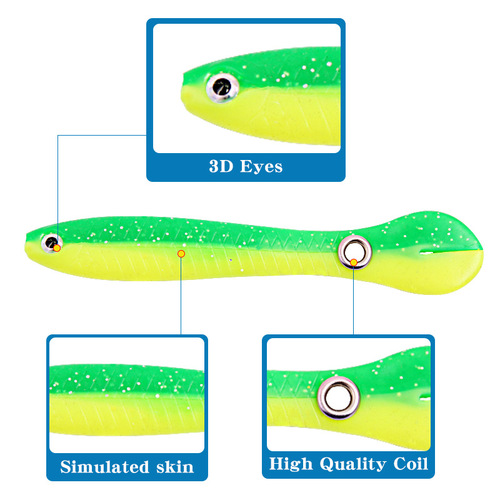 Lure Shad Soft Bait Twitching Fish Lifelike Twitching New Model Bass Perch Freshwater Saltwater Fishing Lure