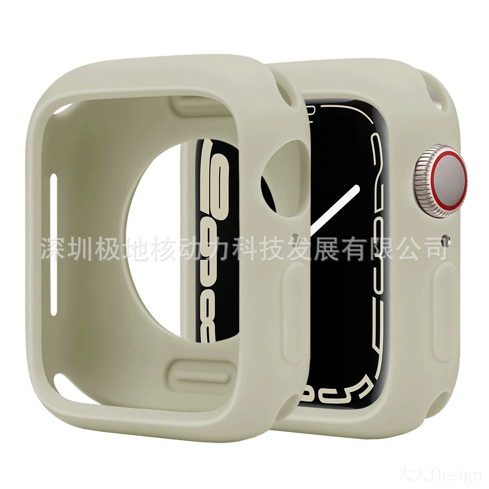 Защитный чехол для Apple Watch, совместимый с Apple Watch, цвета конфет, Applewatchs9ultras87-го поколения, мягкий силиконовый чехол