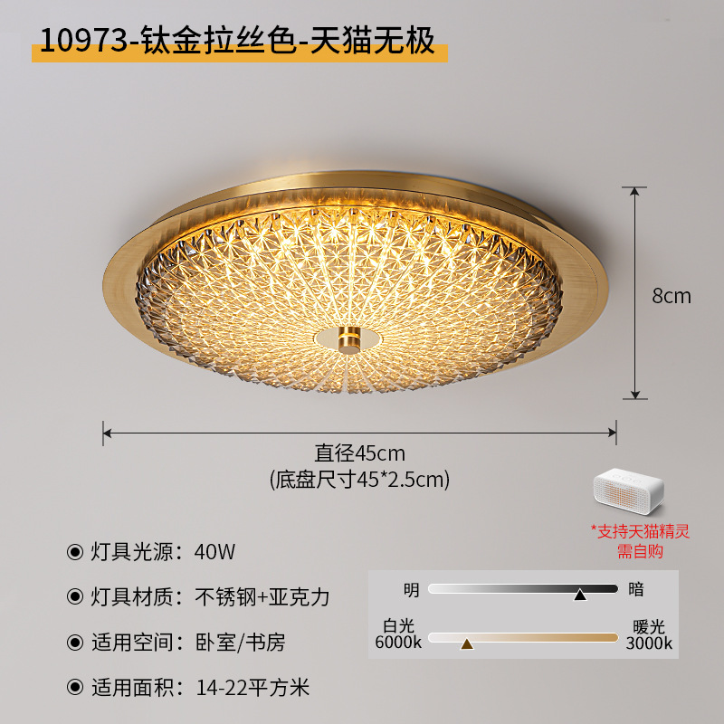 Luz de techo del dormitorio 2026 nuevo estilo medieval moderno simple ligero lujoso sensación de alto nivel dormitorio principal comedor luz 118L
