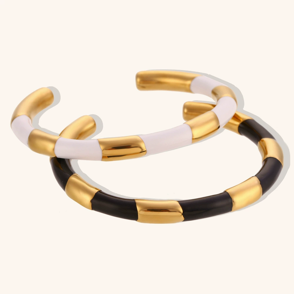 (Cross-border trading), fashionable accessory stainless steel, women's bracelet, European style, simple and elegant design, 2 carat