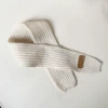 White scarf, with little bears