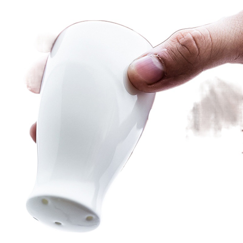 Transfronterizo de dos latas de sal y pimienta de cerámica suministros de cocina en polvo esparcidor botella de condimento tarro