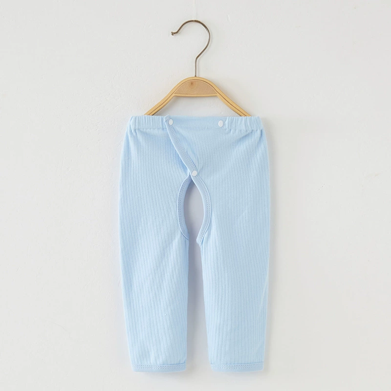 Children's autumn cotton trousers for new born, demi-season thermal underwear, 0-3 month