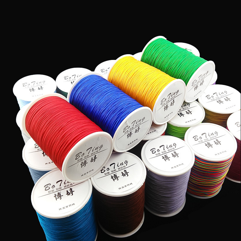 No. 72 Jade Thread Large Roll 500m Strand Bracelet Full-Color Pendant Hanging Rope Handmade Weaving Rope DIY Material Weaving Thread No. 72 Jade Thread Large Roll 500m Strand Bracelet Full-Color Pendant Hanging Rope Handmade Weaving Rope DIY Material Weaving Thread