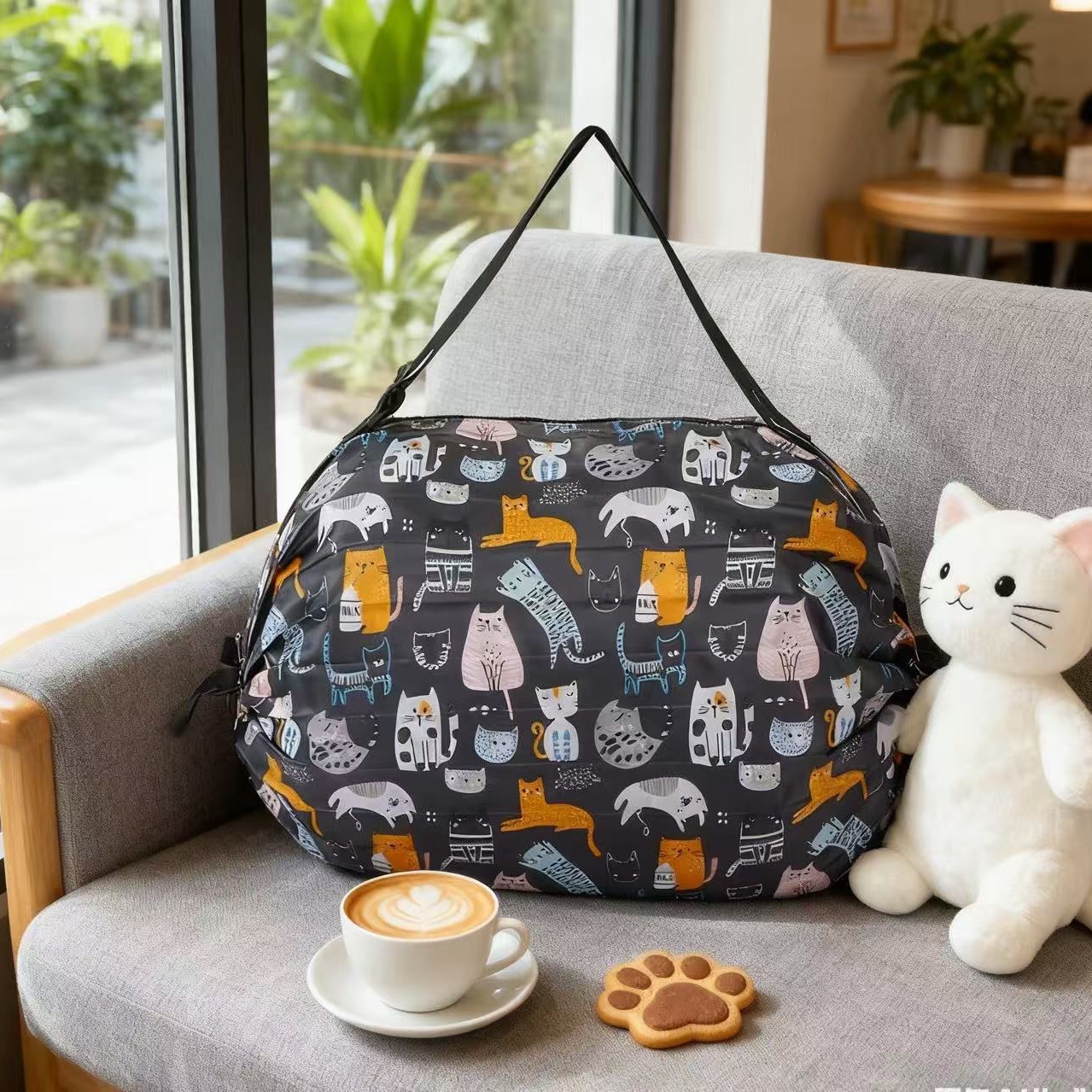 동물의 천국 접이식 아코디언 가방 50*35CM