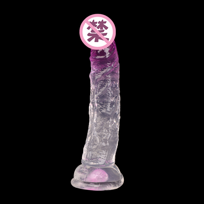 Crystal Transparent Suction Cup Dildo with TPE Body and Strong Suction Base — detail image 8