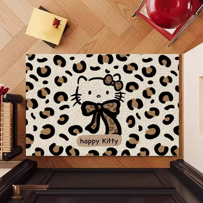 Avtomobil döşəmə paspasları — PVC entrance door mat - velvet-spots-stroll-4060cm-silk-loop