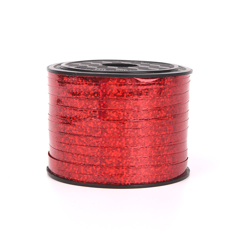 Ventas Directas de la fábrica 5mm * 100 yardas de cinta láser atmósfera decorativa cinta globo boda cinta de diseño al por mayor