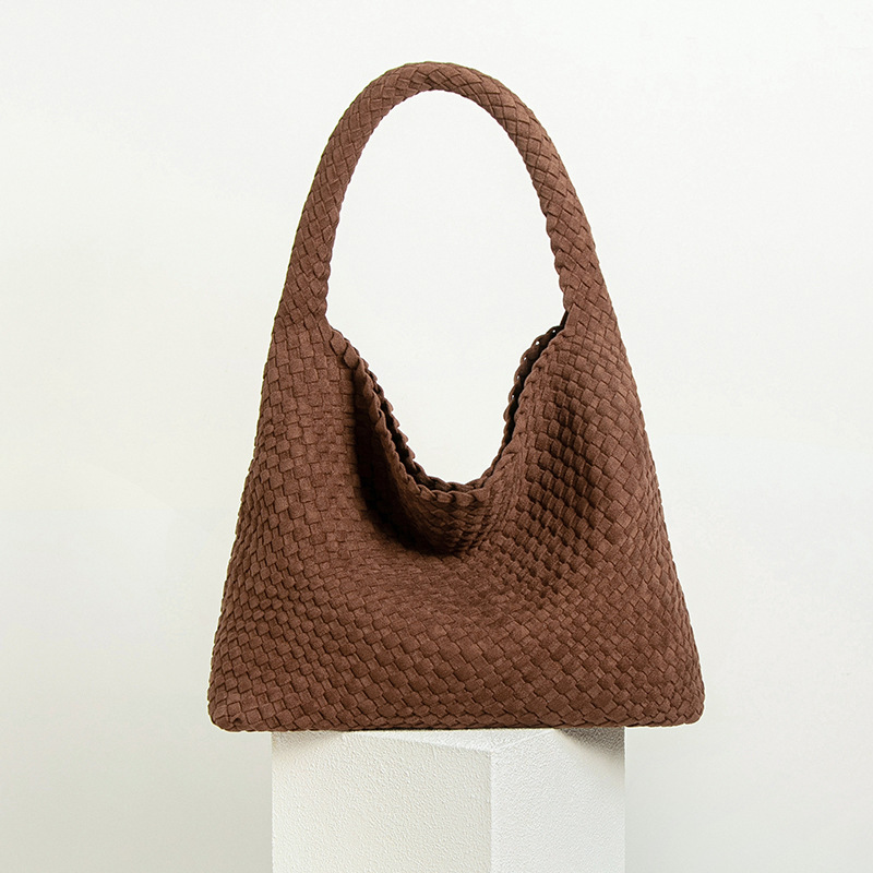 2026 New European & American Retro Large Capacity Hobo Bag, Lazy Style Tote Shopping Bag, Suede Underarm Bag For Women - Thumbnail 4