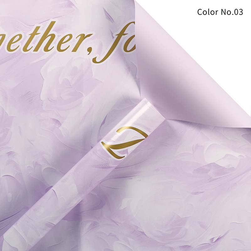 Huaxi Tu Shan amor material de embalaje de flores estampado papel de embalaje de flores moda elegante ramo florista papel de embalaje de flores