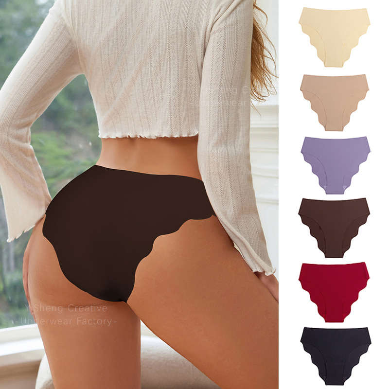 Temu Amazon Wavy Edge Thin Women's Large Size Underwear Sexy Fashion Seamless Cotton Underwear Bottom Briefs Temu Amazon Wavy Edge Thin Women's Large Size Underwear Sexy Fashion Seamless Cotton Underwear Bottom Briefs
