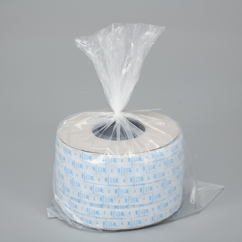 [Chengfeng] fabricante 1G en forma de rollo en inglés versión de silicona desecante de grado alimenticio punzonado desecante en forma de cadena