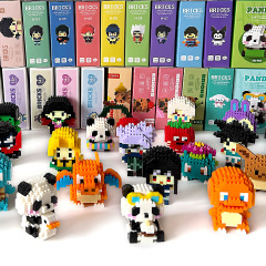 レゴ互換のクロスボーダーマイクロブロック、子供向け知育組み立て玩具、ブラインドボックス、フィギュア、置物、メーカー卸売
