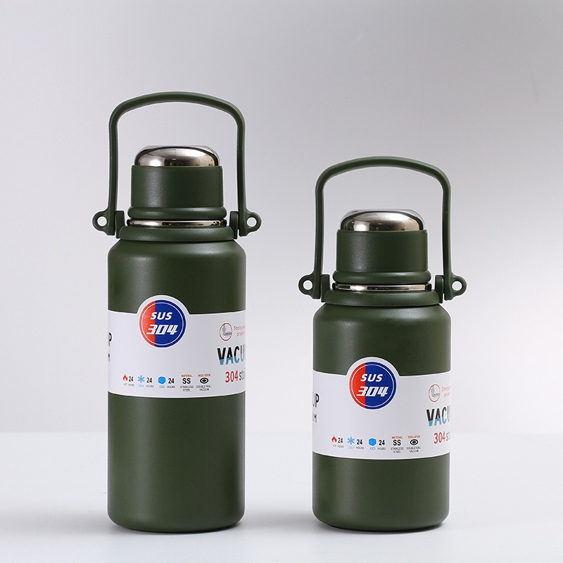Simple nuevo 304 taza de acero inoxidable motocicleta al aire libre de gran capacidad de viaje hervidor deportivo hervidor de montaña portátil