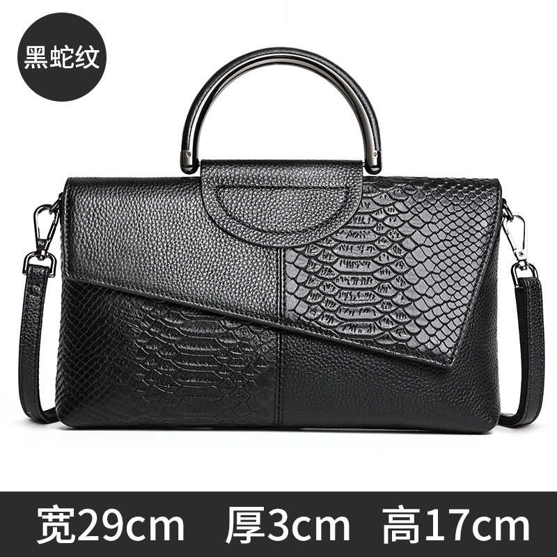 Women's Large Capacity Clutch Bag - Crocodile Embossed Elegant Shoulder Bag, Crossbody Handbag For Banquet, Business & Commuting - Thumbnail 7