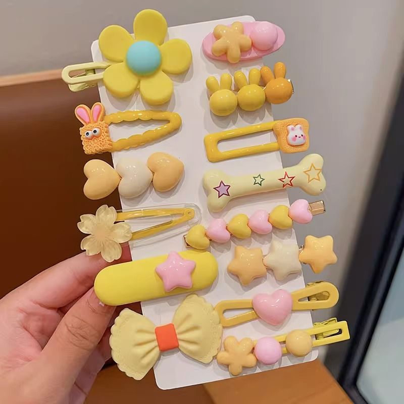 Horquilla de felpa de otoño e invierno clip de flequillo lateral para niños lindo color café horquilla de cabello roto tocado clip de pelo al por mayor