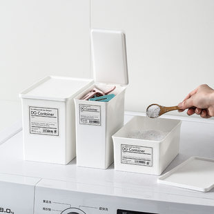Washing powder for home use, storage box, storage system