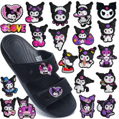 E-commerce shoe accessories with PVC cartoon cute patterns, holey shoes, flower shoe buckles, and shoe decorations
