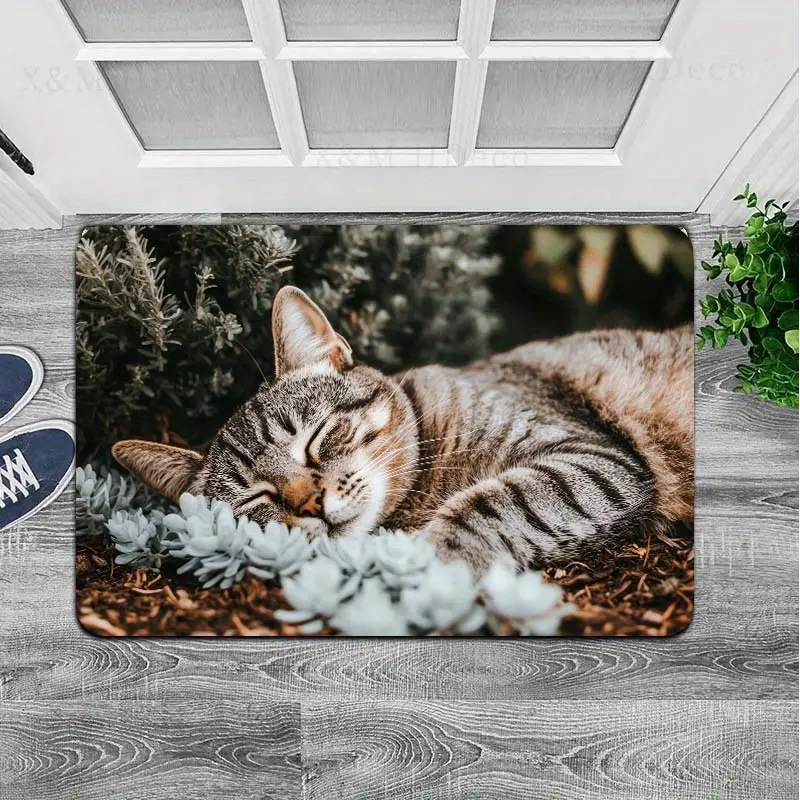 Non-slip Decorative Bathroom Floor Mat Printed American Style_voghion.com