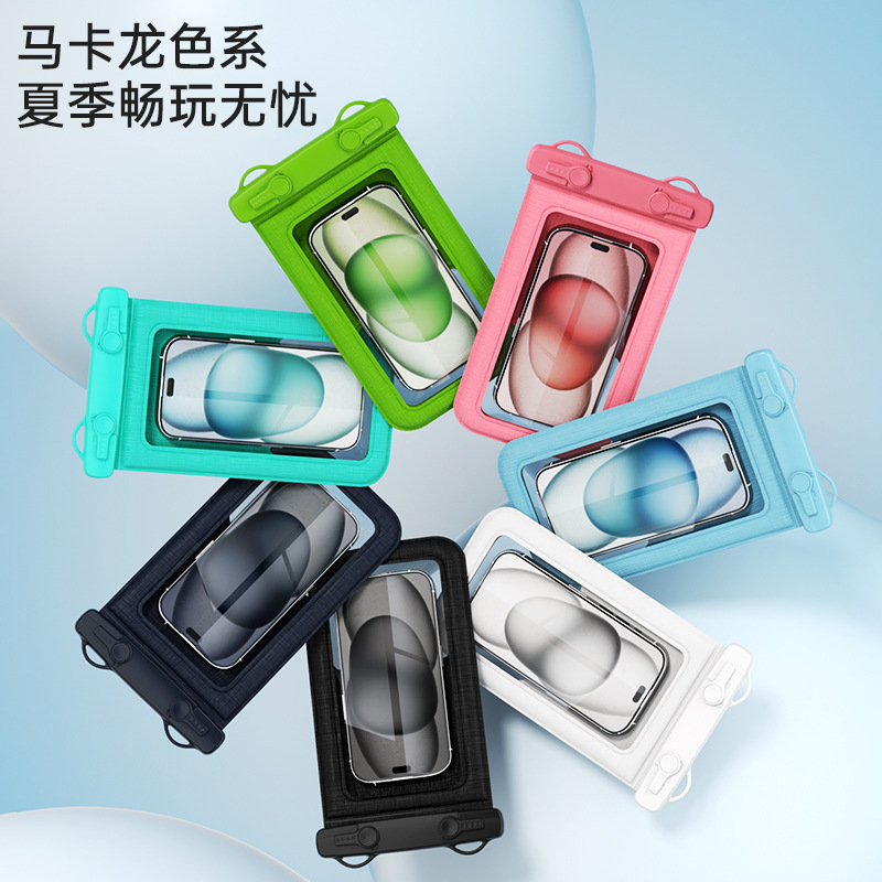 Cross-Border New Product Waterproof Mobile Phone Bag with Touch Screen Capability, Sponge Floatation, Can Be Worn Cross-Body, Large Capacity, Ipx8 Level Waterproof Phone Case