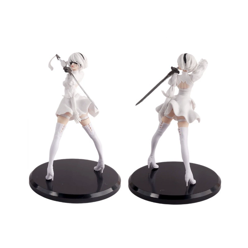 Фигурка Neil 9S YoRHa No.2, 18 см, аниме-оформление для полки — сидячие и стоячие позы