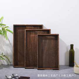 现货家用实木托盘收纳茶台榻榻米茶桌杯垫茶座茶托套日式简约茶盘