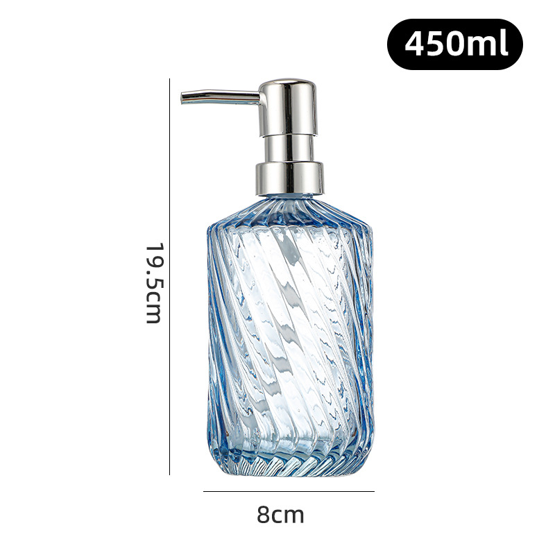 450ml; cabezal de bomba azul + plateado