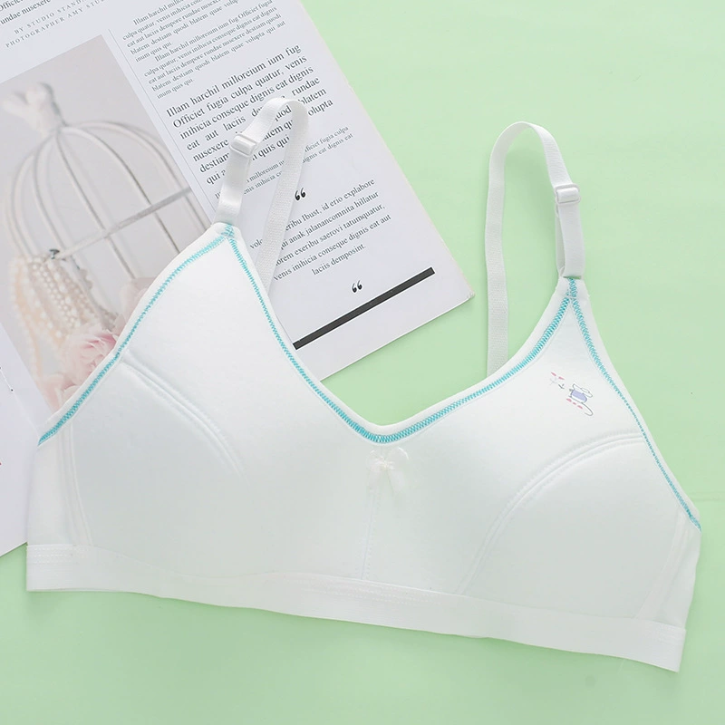 Underwear for students, comfortable breathable wireless bra, for secondary school, lifting effect