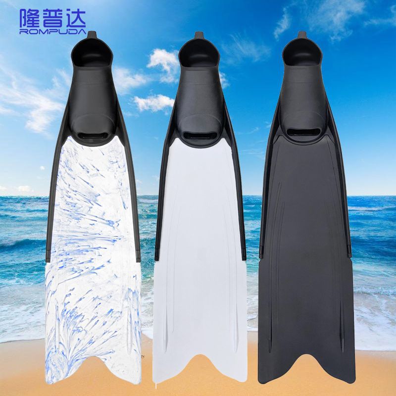 Wholesale free diving long flippers PP webbed pieces TPR shoe cover deep diving lung equipment frog shoes deep diving fishing equipment
