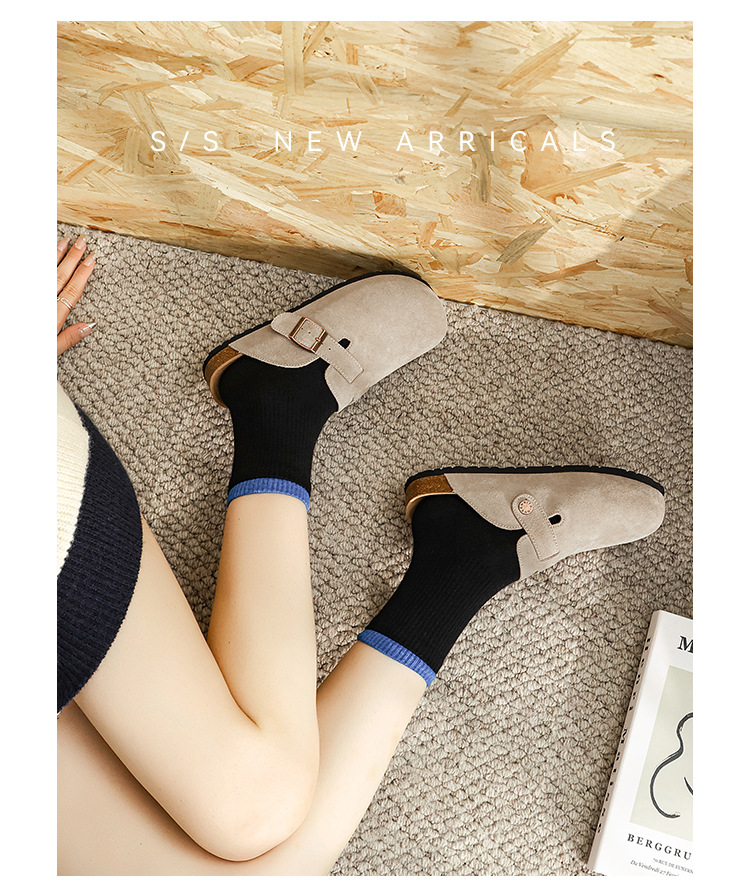 Women's Slides Flip-Flops Pool Rubber Adjustable Straps Mules_voghion.com