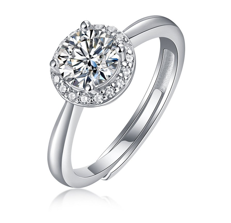 R13163 moissanite 1 carat