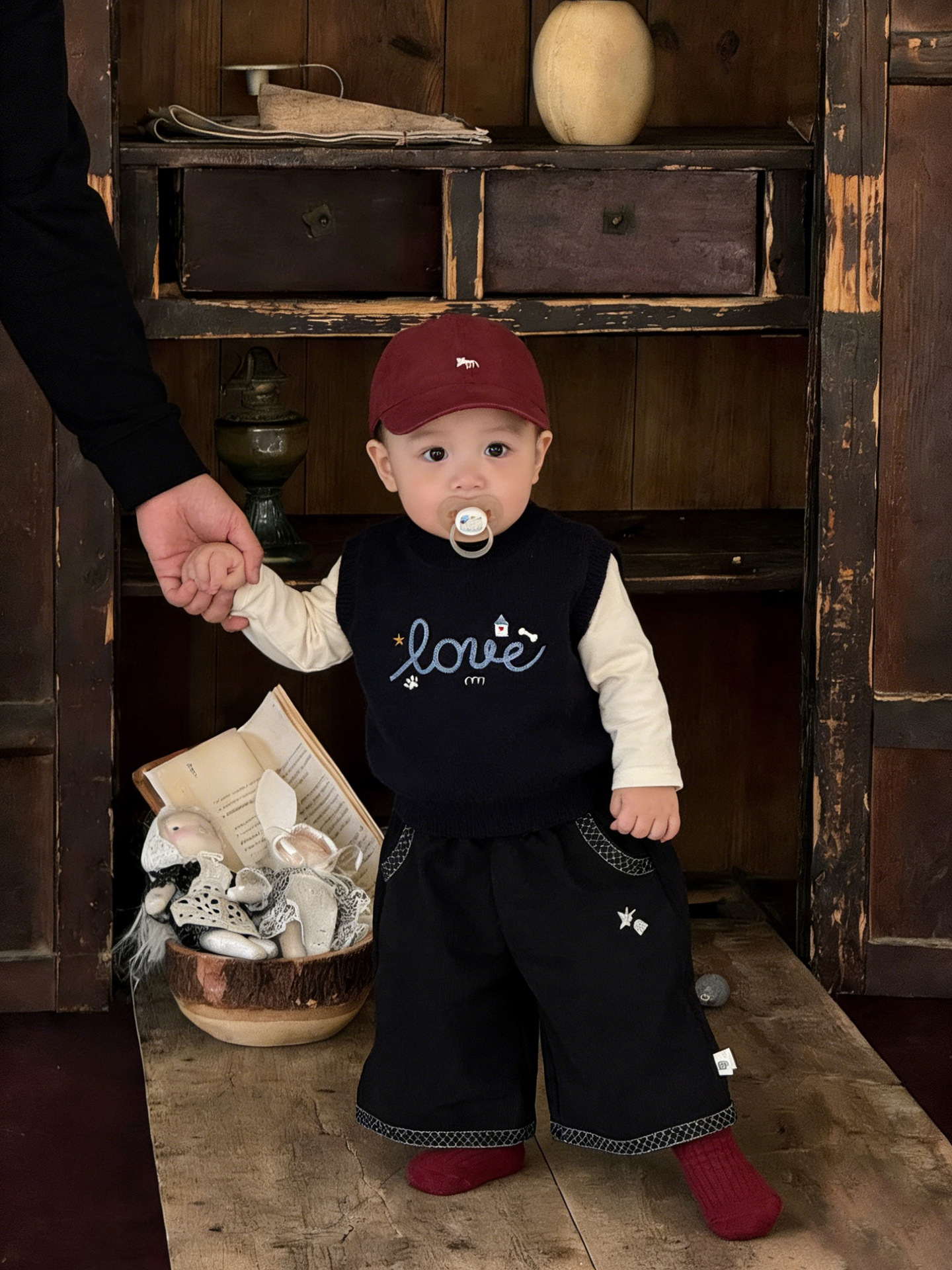 Suéter de niño chaleco primavera nuevo red callejera bebé vestido de otoño de moda chaleco de bebé abrazadera de caballo
