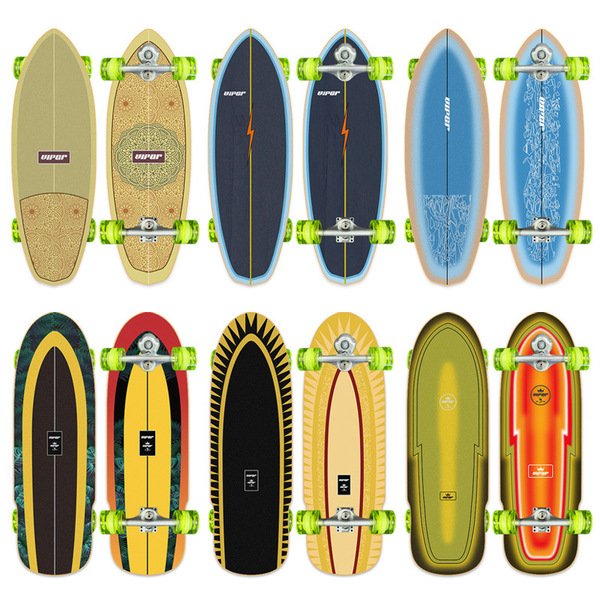 Land surfing skateboard S6 spring bridge four -wheeled land -free…