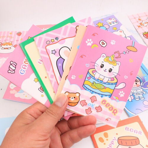 Creative stationery student diary cute cartoon prize notebook portable small notebook soft memo pad factory wholesale
