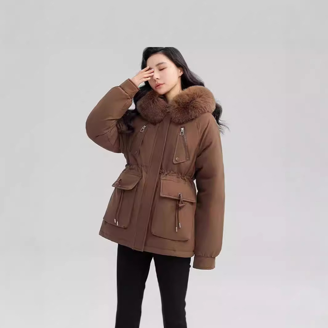 Paquiao mujer ropa de algodón de invierno nuevo estilo coreano suelto chaqueta de algodón interior de terciopelo grueso chaqueta de algodón