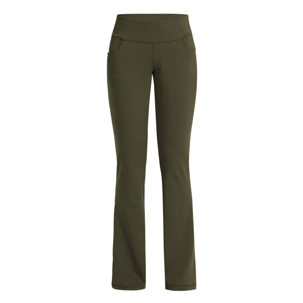 High-Waisted Flare Wide Leg Yoga Pants Plus Size Casual Spring/Summer Women's Clothing_voghion.com