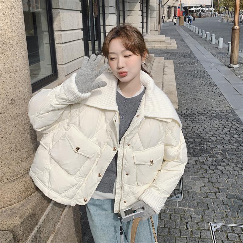 White knitted cloak