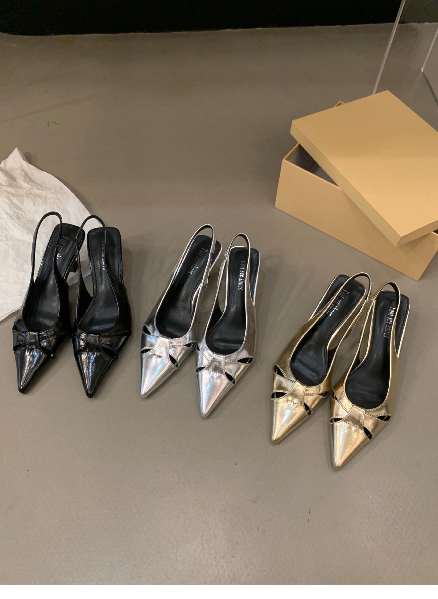 Elegant Women’s Stiletto Sandals With Sequins And Pointed Toe_voghion.com