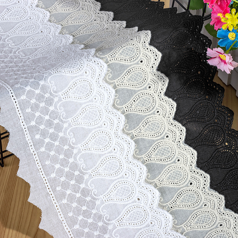 Tianyuan Lace Trim, 11cm Wide, Bowling Cotton Fabric, Embroidered Clothing, Home Curtains, Crafts, Accessories, Embroidery Fabric