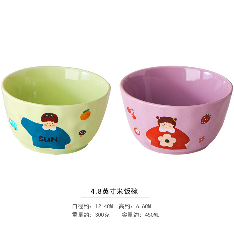 家庭用高見えかわいい親子2025年新作一人用特別カラー丼、特に見栄えの良い陶器|undefined