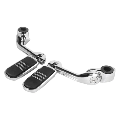 Motorcycle Footrest Combination Long Footrest Bracket Harley Road King Fat Boy Bumper Footrest Guard Bar Rest Bracket (Motorcycle pedals) - 1-pedal-plating-extended-pedal-ring-plating