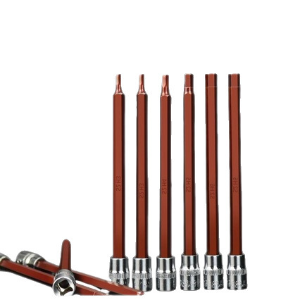 厂家直销S2加长型内六角压批套筒头140/200/300内6角旋具套筒批头|undefined