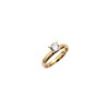 Accessory stainless steel, zirconium, ring for beloved, 4mm